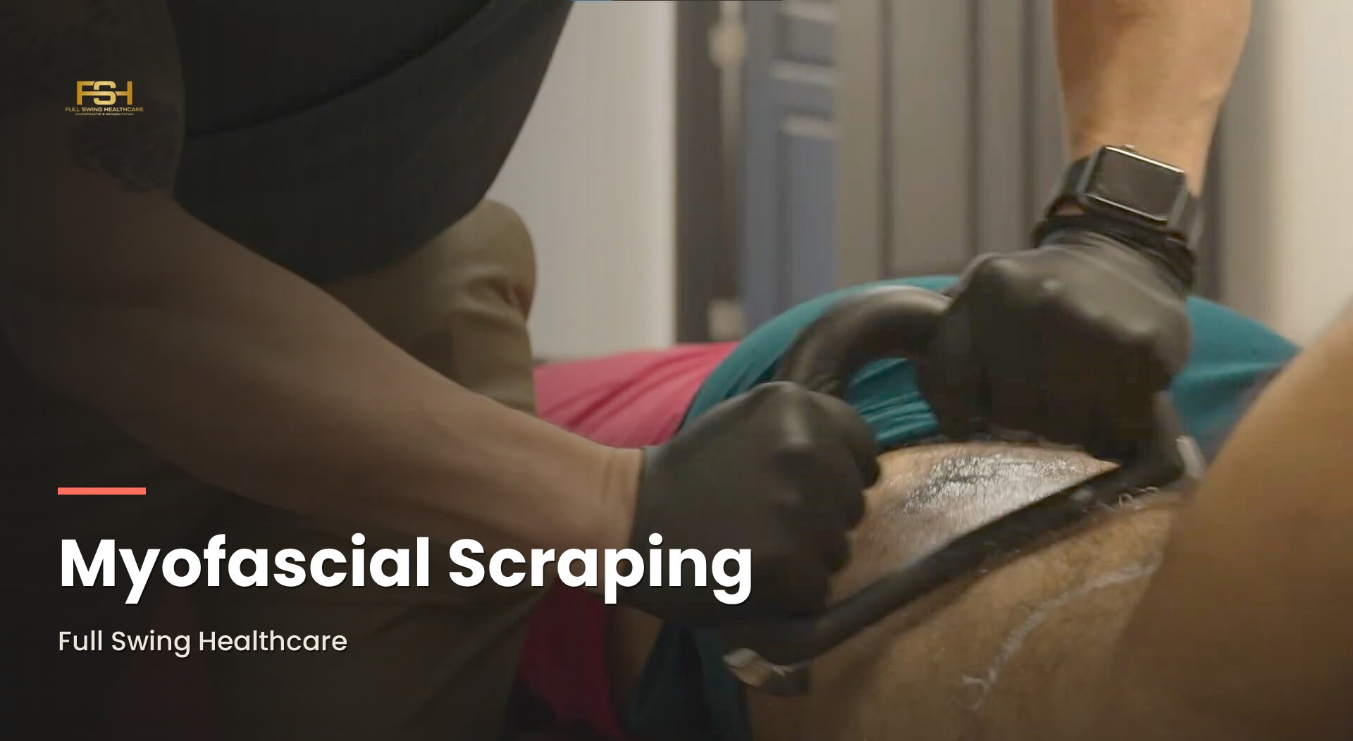 Myofascial scraping IASTM treatment at Full Swing Healthcare in Jacksonville, FL